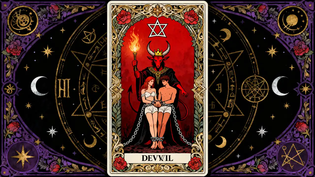 塔羅感情占卜抽到惡魔牌代表什麼：完整指南