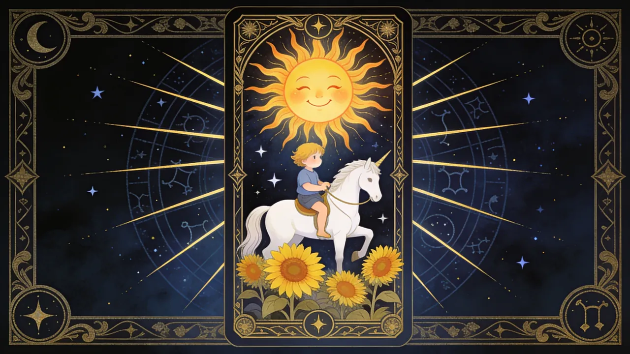 太陽牌完整牌義：活力與成功的塔羅象徵：實戰教學
