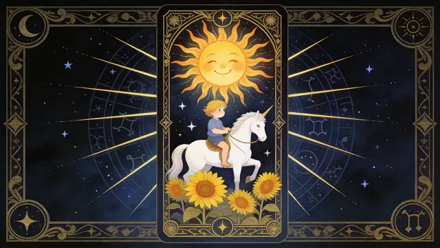 太陽牌完整牌義：活力與成功的塔羅象徵：實戰教學